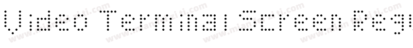 Video Terminal Screen Regular Unkno字体转换